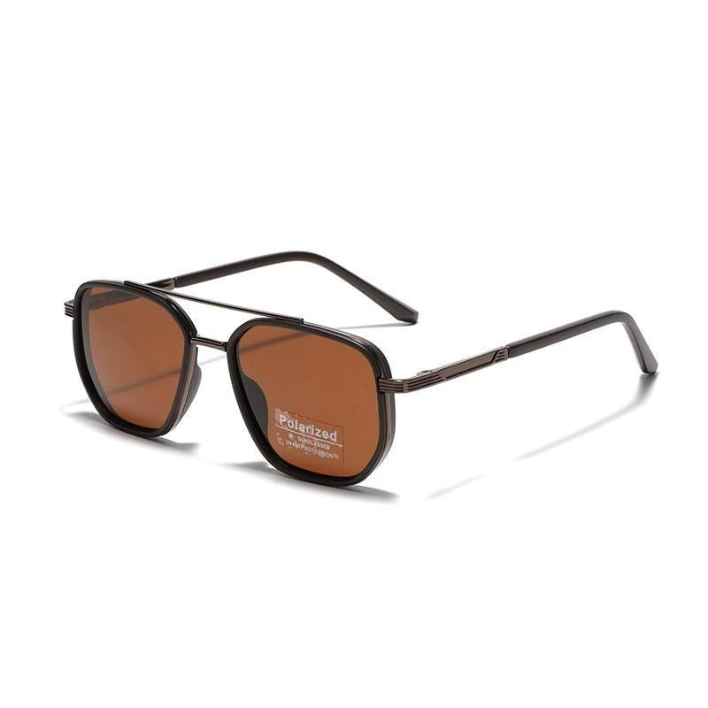 Fit Small Face Back To School Sunglasses for Travel Use, Fashion Fall 2025 Geometric Frame Double Beam
