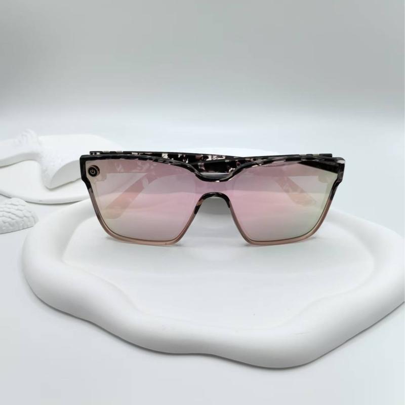 Tortoise Shell Pattern Flat Top Sunglasses for Women, Sun Protection Sunglasses for Men, Trends 2024 for Outdoor Activities Back To School Fall Streetwear Mascs